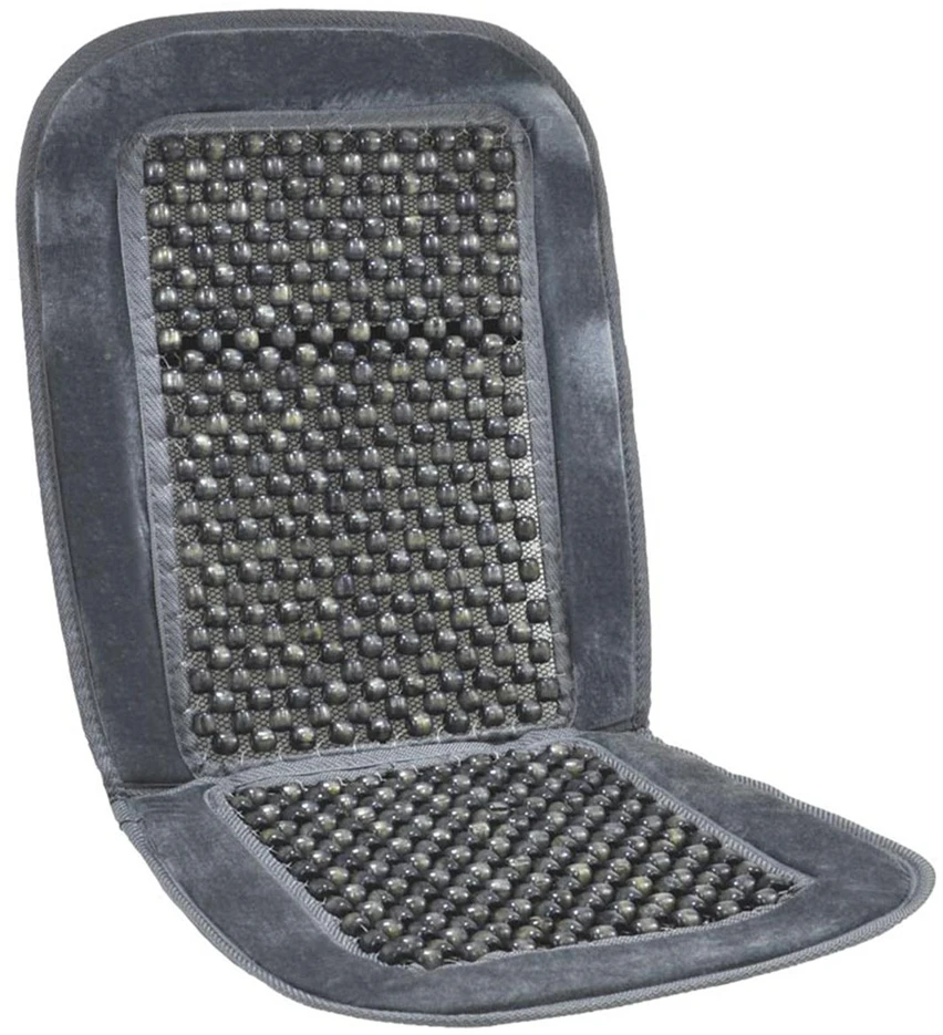 Amio Automobilio sėdynės kilimėlis su karoliukais 90 x 44 cm - pilka