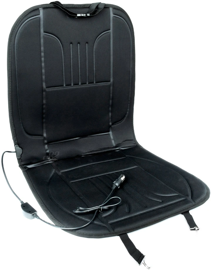 Amio Šildomas sėdynės kilimėlis 98 x 48 cm, 12V DC - juoda