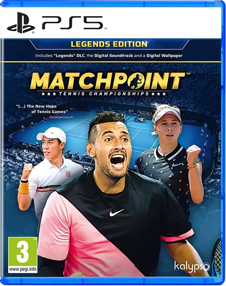 Matchpoint: teniso čempionatai (Legends Edition) – PlayStation 5