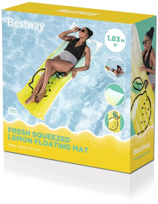 Bestway pripučiamas čiužinys Vanduo LEMON 183 x 69 cm 44122