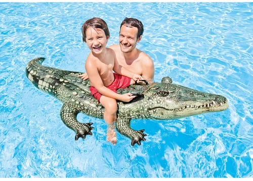 Intex Ride Ant plaukimo lentos Realistinis Gator Amžius 3+, 170 x 86 cm