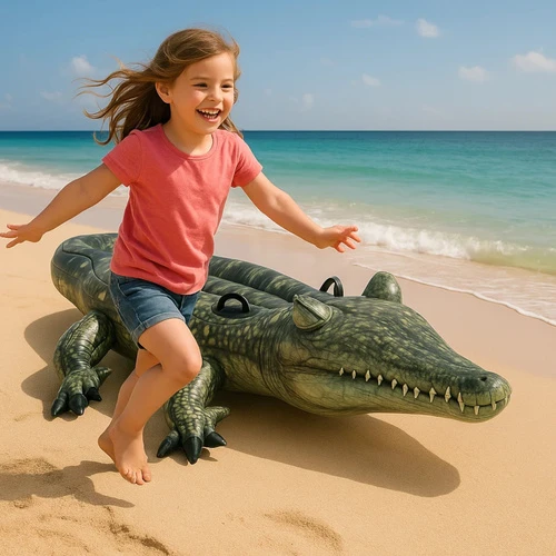 Intex Ride Ant plaukimo lentos Realistinis Gator Amžius 3+, 170 x 86 cm