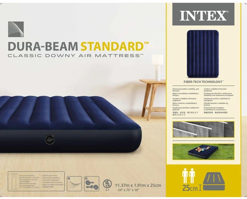 Intex pilno dydžio Dura-Beam oro lova Mėlyna
