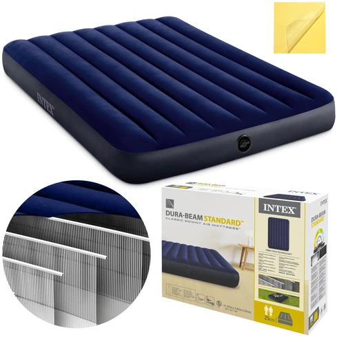 Intex pilno dydžio Dura-Beam oro lova Mėlyna