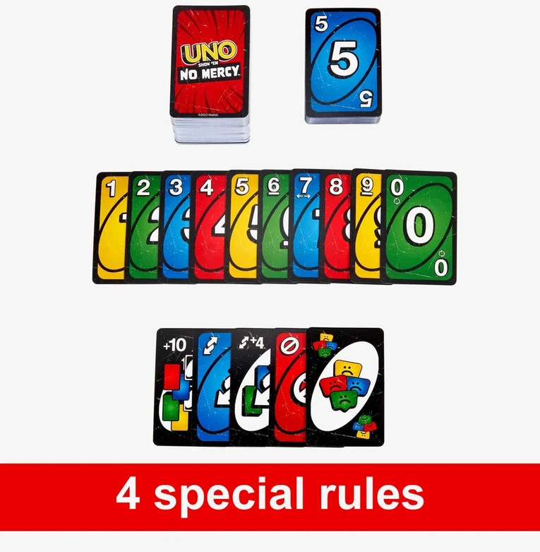 Mattel UNO Show 'Em No Mercy kortų žaidimas