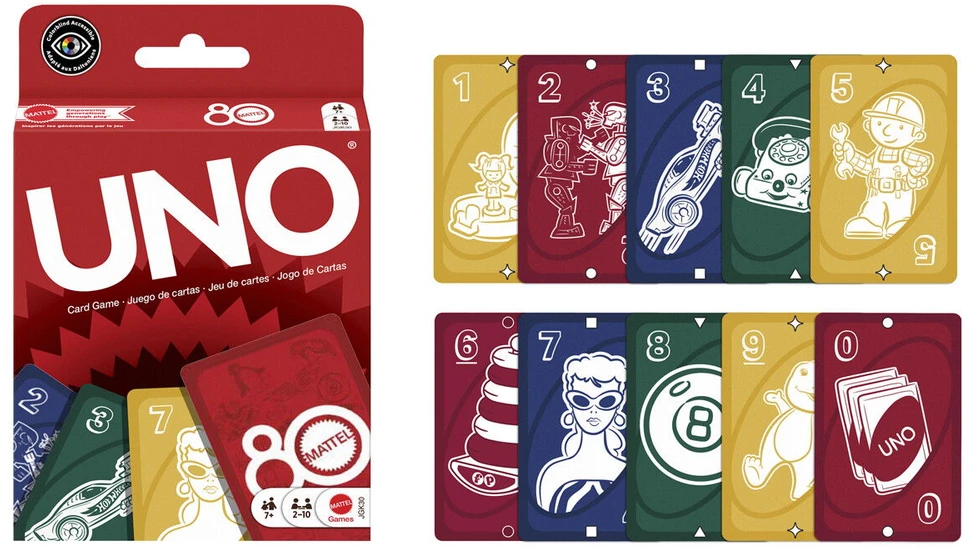 UNO kortos MATTEL 80 (JGK30)