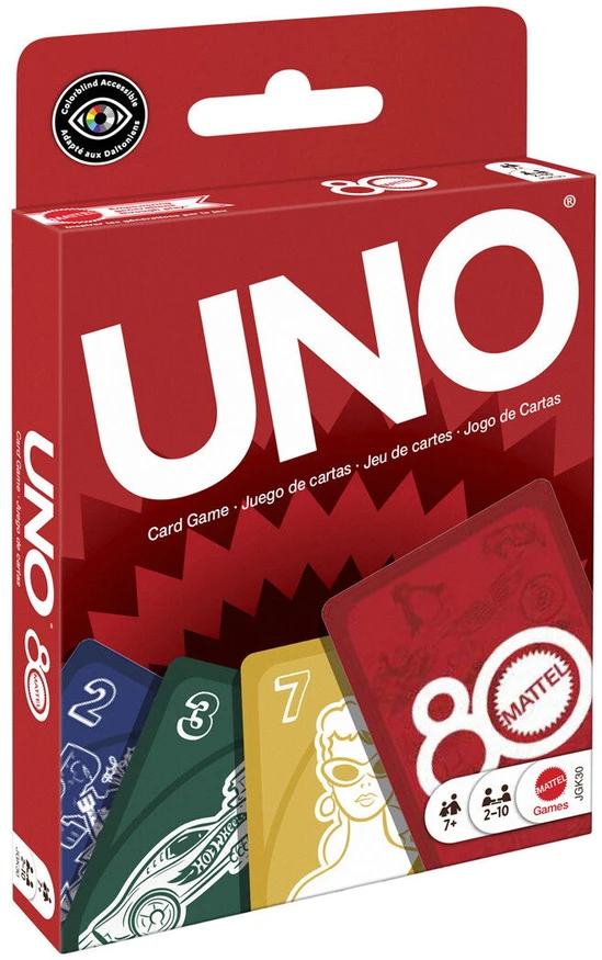 UNO kortos MATTEL 80 (JGK30)