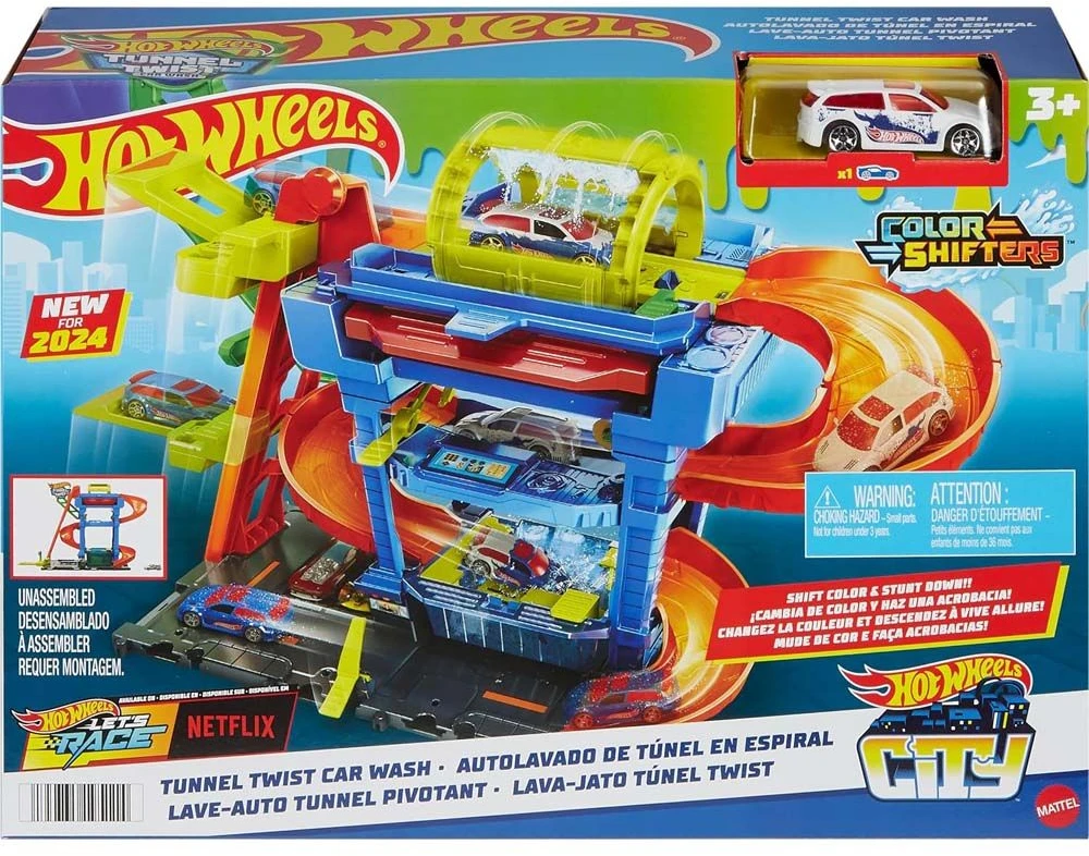Mattel HOT WHEELS CITY rinkinys – Tunelinė autoplovykla (HTN80)