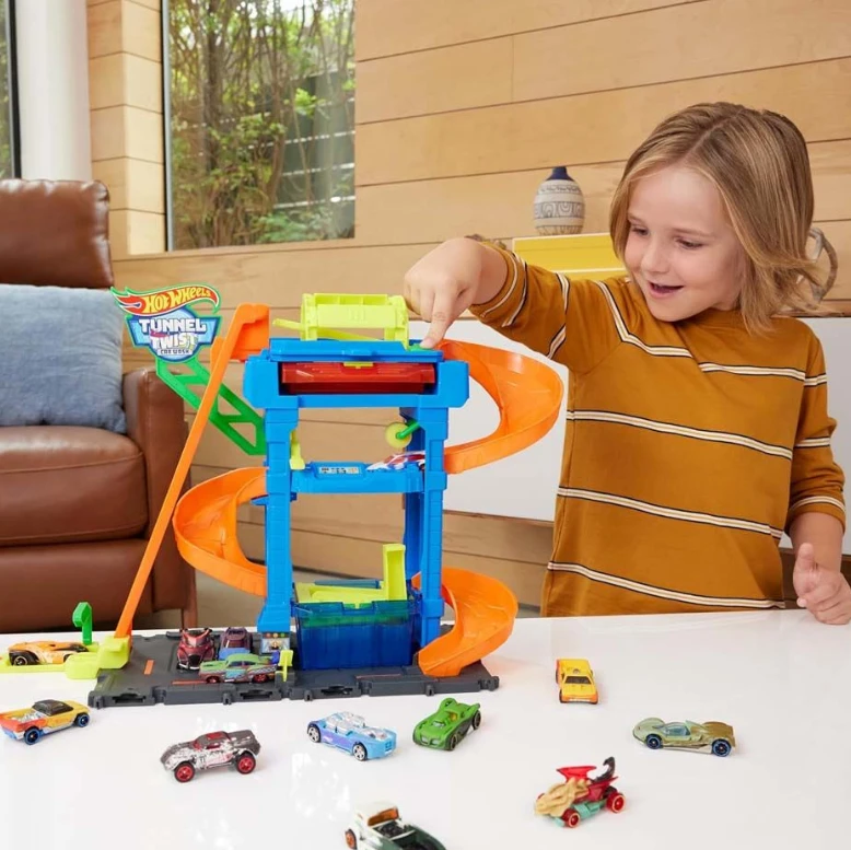 Mattel HOT WHEELS CITY rinkinys – Tunelinė autoplovykla (HTN80)