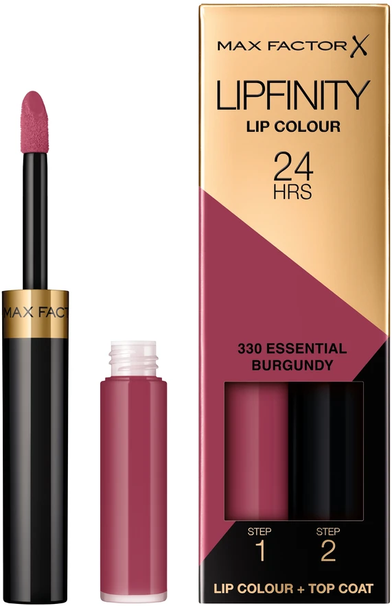 "Max Factor Lipfinity" lūpų dažai 24h 330 Essential Burgundy 2ml