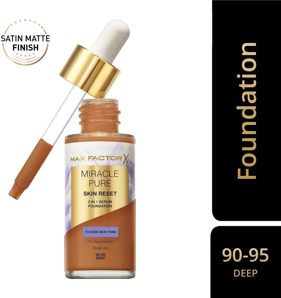 Max Factor Miracle Pure Skin Reset 2in1 serumo makiažo pagrindas