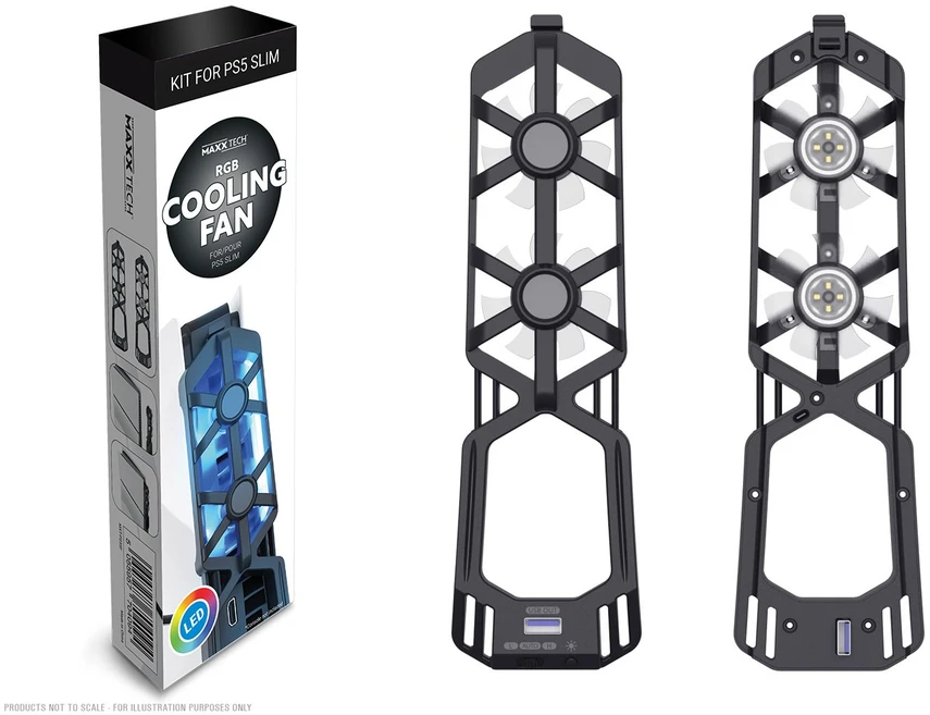 Maxx Tech PS5 plonas RGB ventiliatorius
