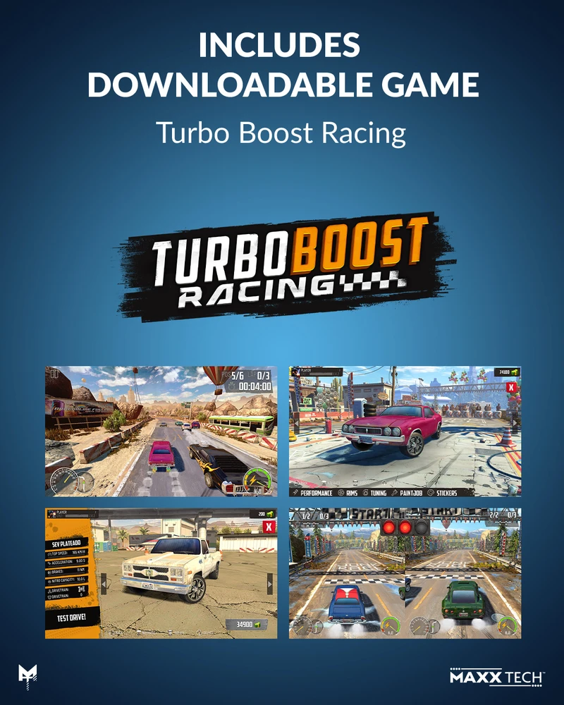 „Maxx Tech“ – „Turbo Boost“ lenktynių rinkinys – „Nintendo Switch 1“ ir „2“ – „Nintendo Switch 2“