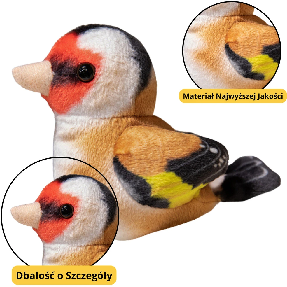 Lean Toys Mažas Pliušinis Paukštis 10 cm