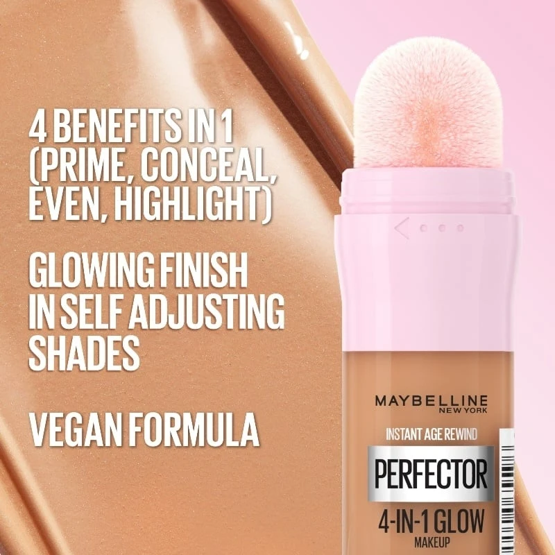 Maybelline Instant Anti-Age Perfector 4-In-1 Glow Makeup moterims, 20 ml