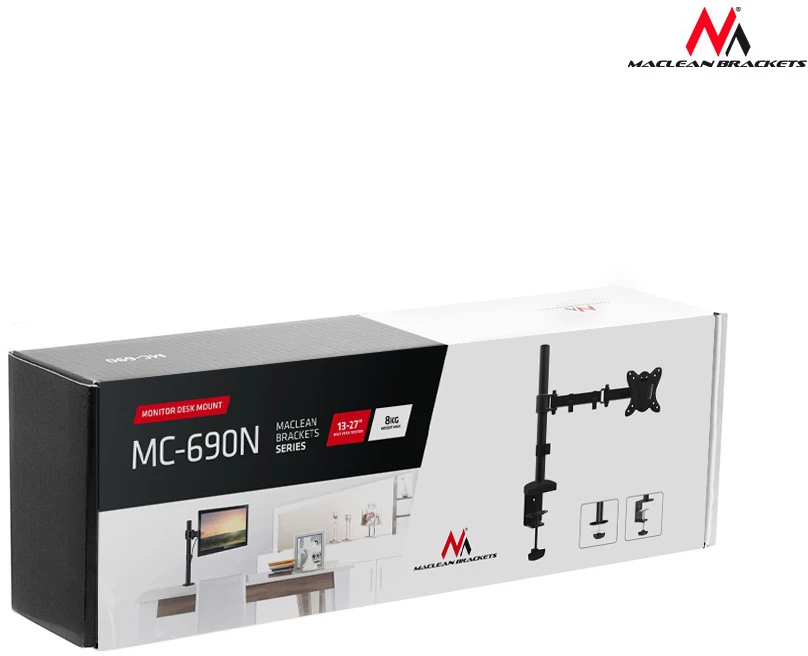 MC-690N 42980 Stalinis laikiklis 13–27 colių LCD monitoriams, 8kg, 75x75 ir 100x100