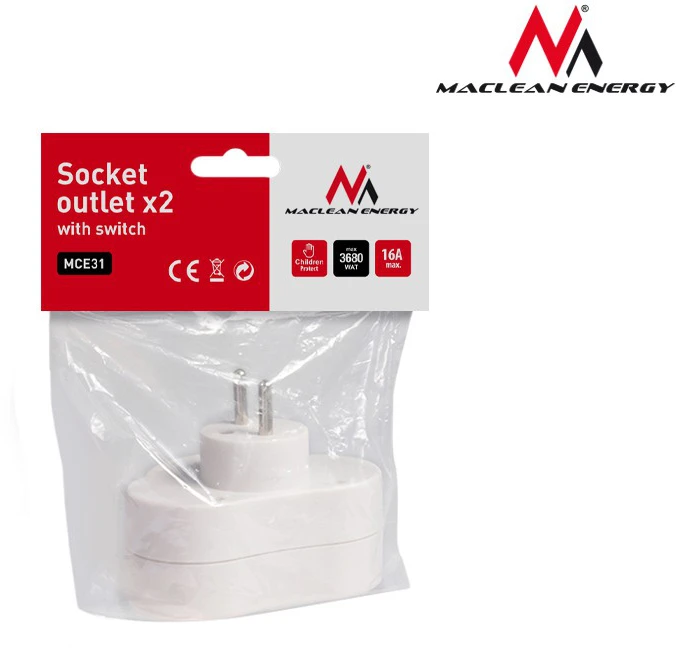 KIŠTUKINIS LIZDAS SU IŠJUNGIKLIU MCE-31 3680 W MACLEAN ENERGY