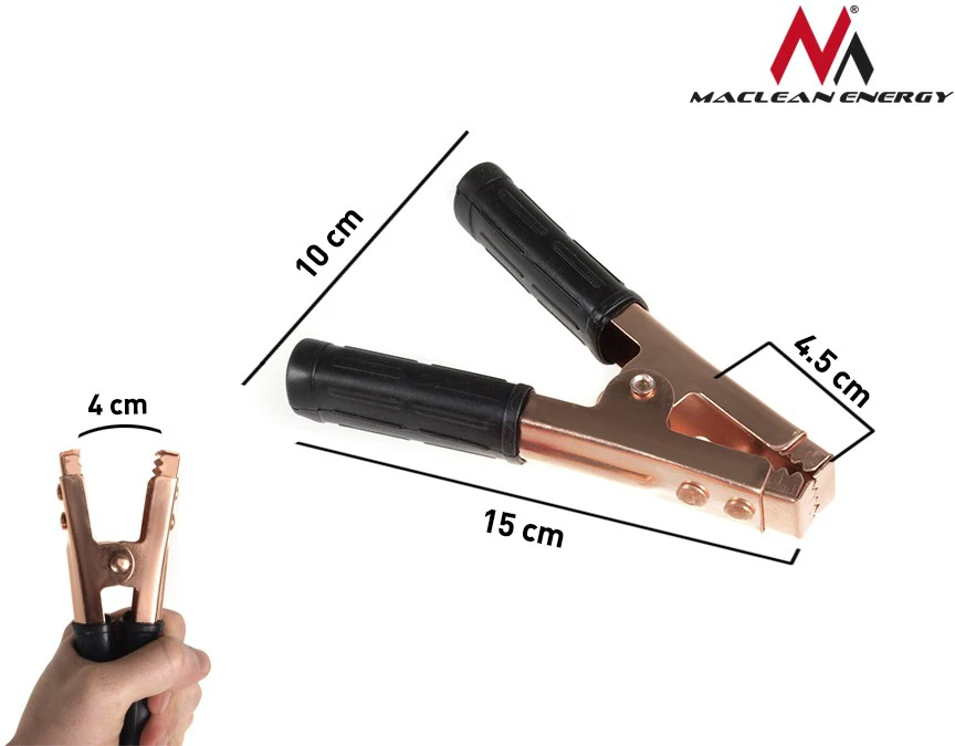 MACLEAN MCE36 Maclean MCE36 Crocodile 400A 2p R/B juodas ir raudonas