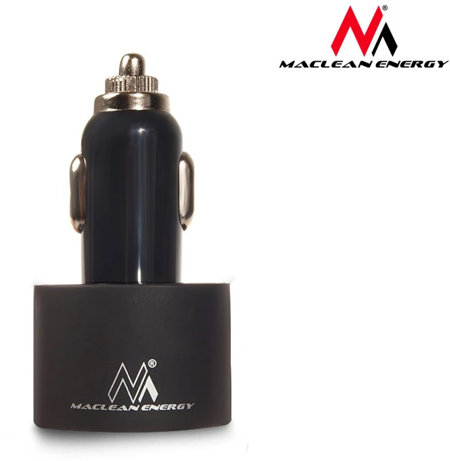 Maclean MCE76 37545 Automobilinis įkroviklis 2xUSB, 5.2A, „Lightning“ spiralė 1.8m
