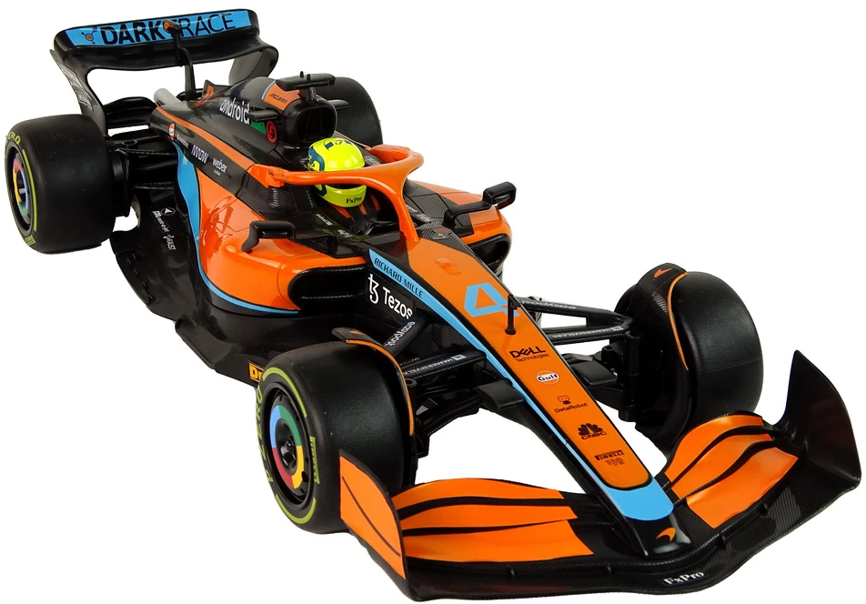 Nuotoliniu būdu valdomas automobilis McLaren F1 Rastar, oranžinis