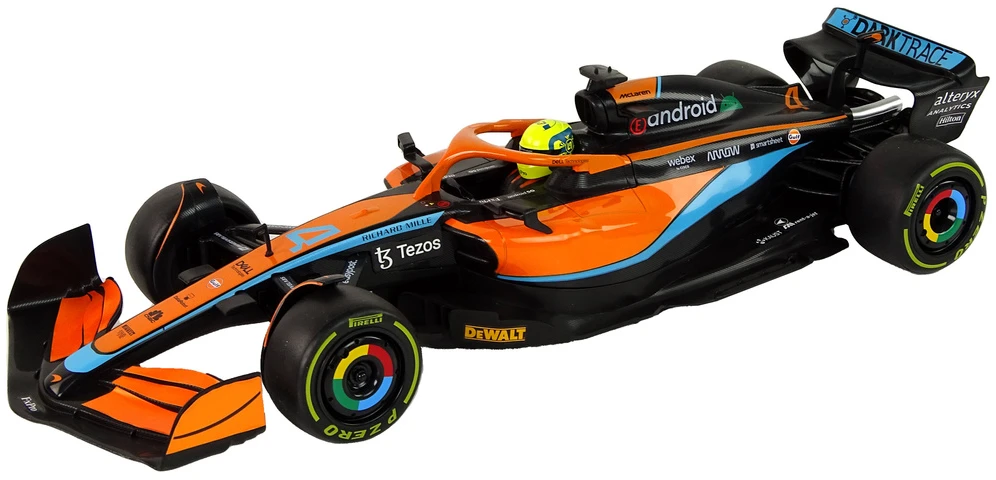 Nuotoliniu būdu valdomas automobilis McLaren F1 Rastar, oranžinis