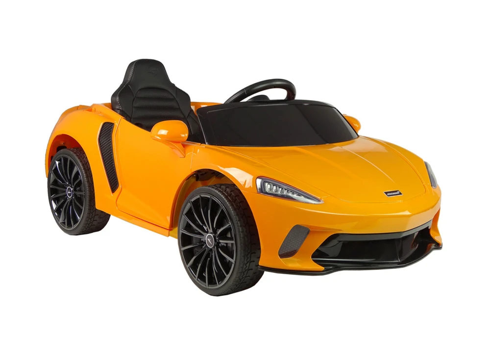 Lean Cars Vienvietis elektromobilis vaikams McLaren GT 12V, oranžinis blizgus