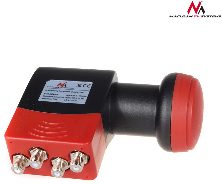 MACLEAN MCTV-671 Maclean MCTV-671 High Gain Quad 4 krypčių LNB High Gain
