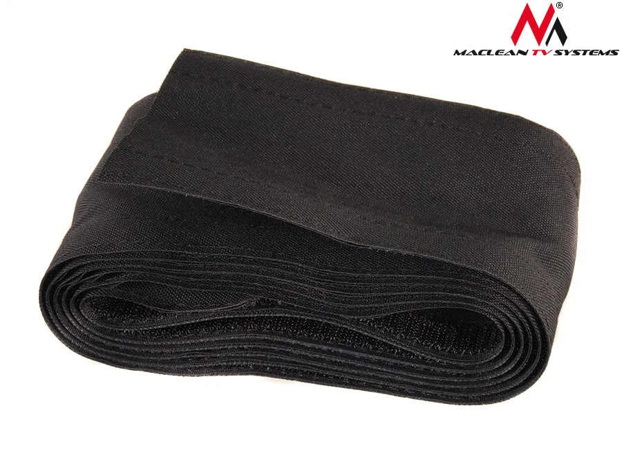 MACLEAN MCTV-677 B Maclean MCTV-677 B Juodas Velcro Kabelis Kojinės Kabelių Organizatorius 2m 105mm