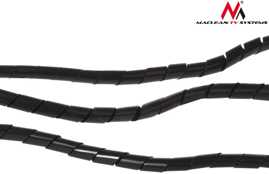 Maclean MCTV-685 B 43133 Kabelio maskavimo dangtelis (8,7 * 10 mm) 3 m juodas spiralinis