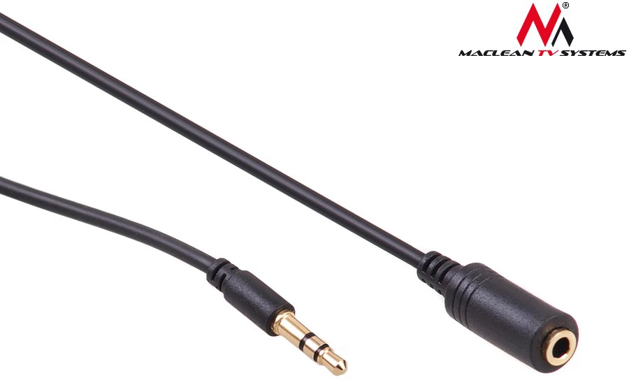 MACLEAN MCTV-821 Maclean MCTV-821 Jack kabelis 3.5mm jack-kištukas 5m juodas