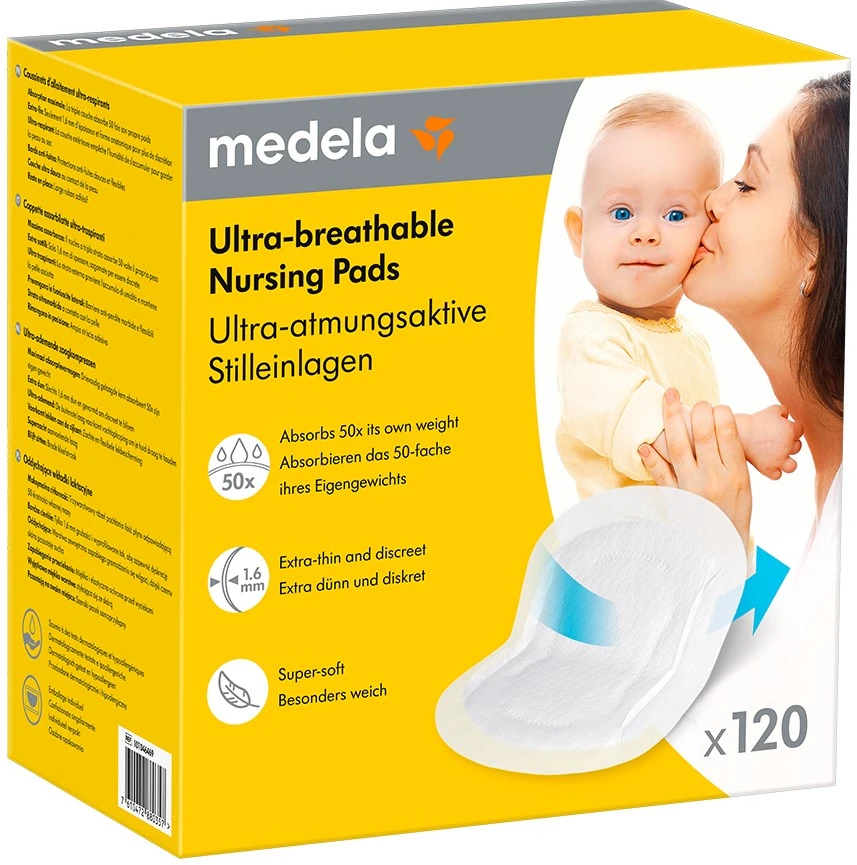 Medela - itin kvėpuojantys įklotai liemenims - 120 vnt.