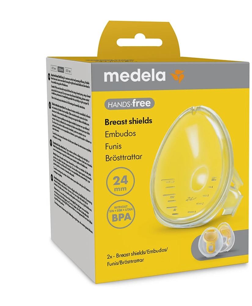 Medela - laisvų rankų krūtinės apsaugos - 24 mm