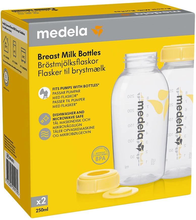 Medela - motinos pieno buteliukai - 250 ml - 2 vnt.