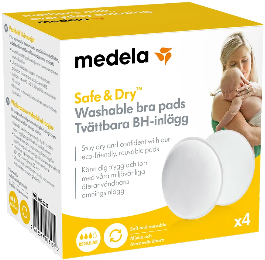 MEDELA daugkartinės laktacijos įdėklai 4 vnt.