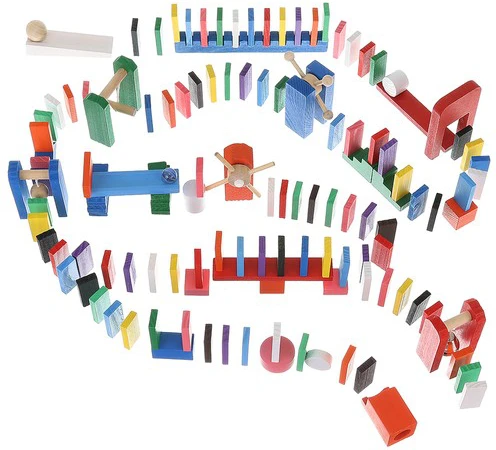 Wooden dominoes 360 pcs Kruzzel 22914