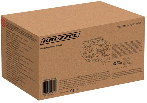 Wooden dominoes 360 pcs Kruzzel 22914