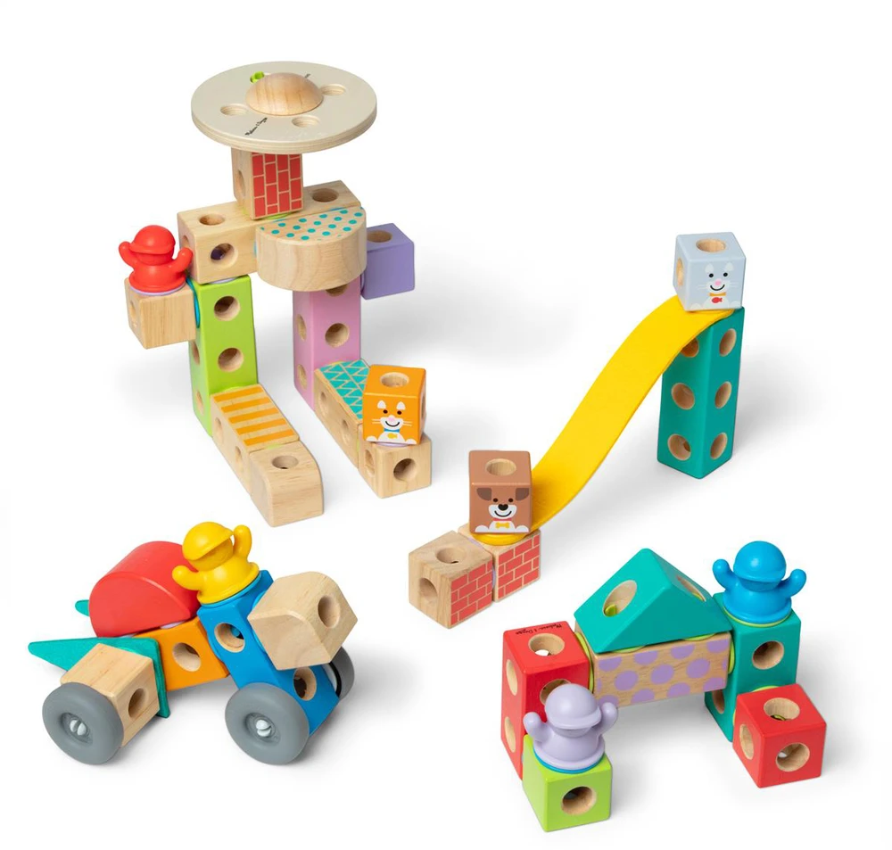 SPN Melissa Doug - Blockables konstravimo rinkinys miestelis (806012)