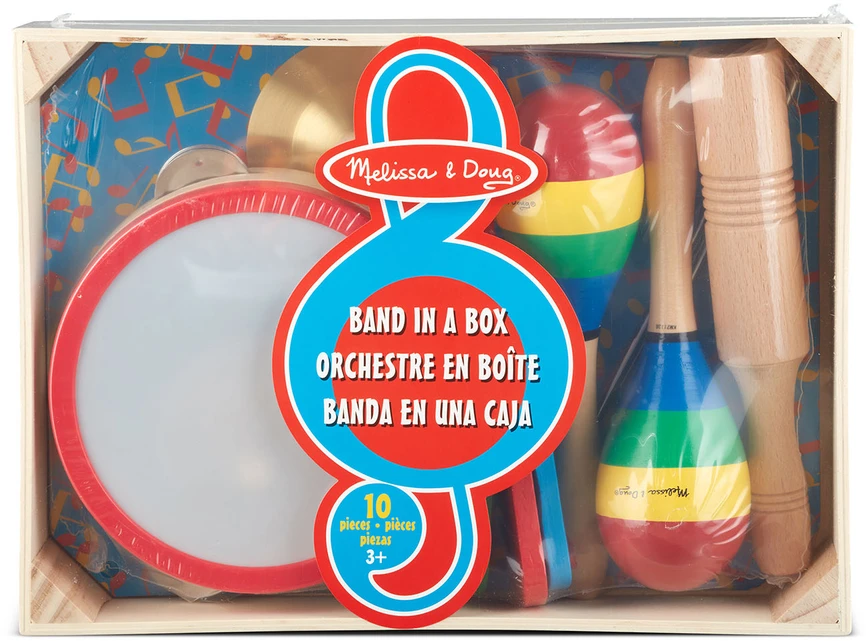 Melissa Doug - Muzikos instrumentų žaidimų rinkinys Band-In-A-Box! (806260)