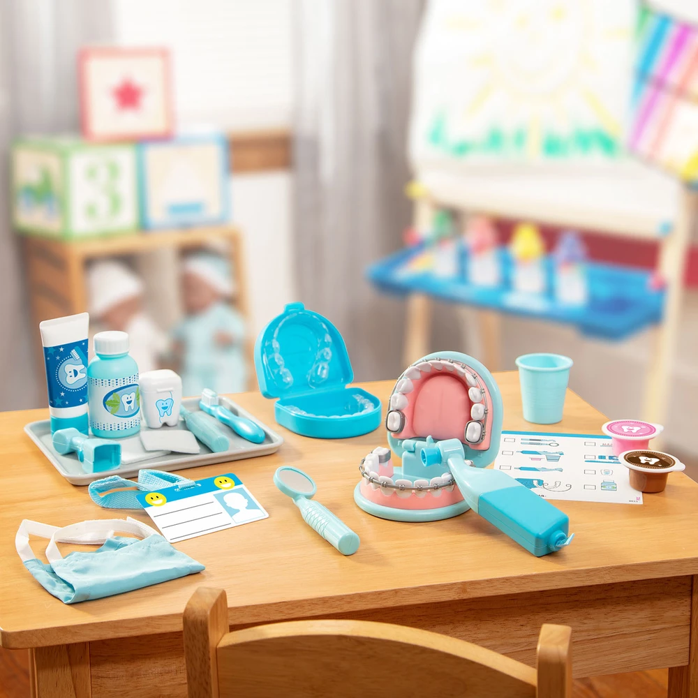 Dėlionė MELISSA & DOUG žaidimų rinkinys „Super Smile“ odontologo žaidimų rinkinys