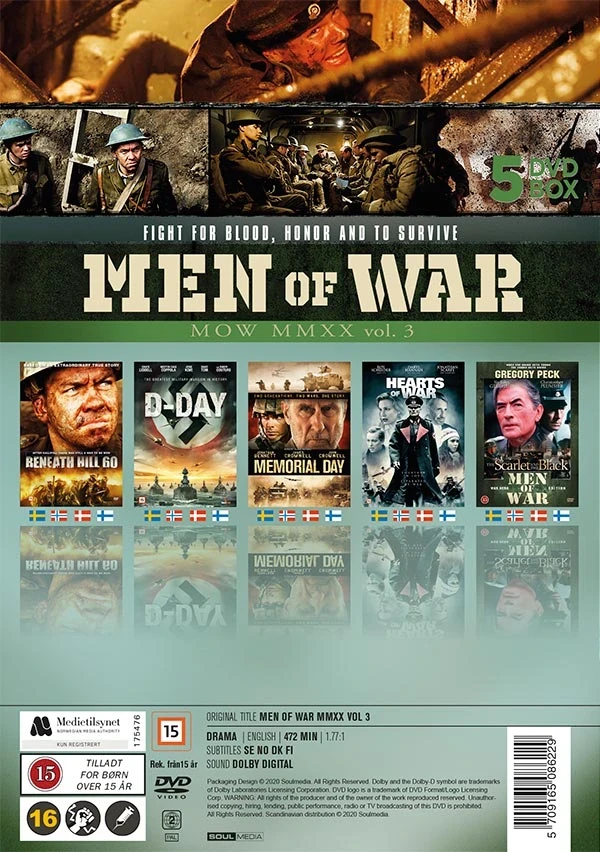 „Men Of War“ 3 dėžutė (5 diskai)
