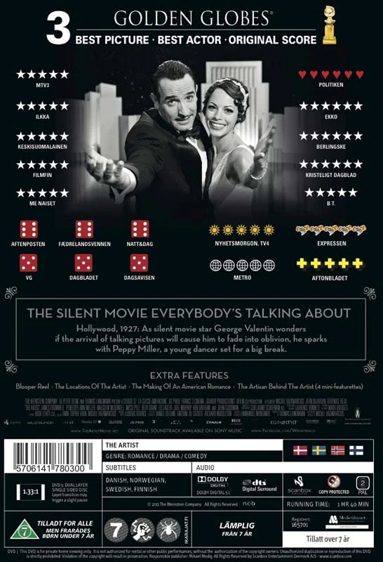 Menininkas, (Jean Dujardin) DVD (5 „Oskarų“ laureatas)