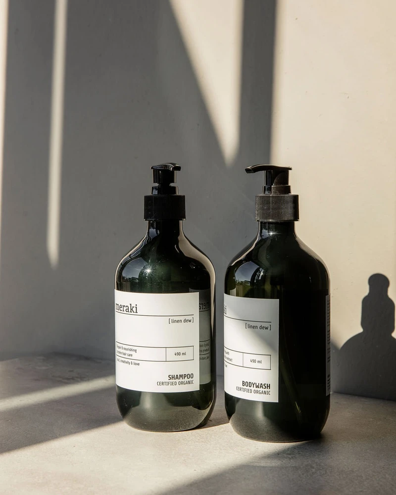 Meraki - Kūno prausiklis „Linen Dew“ 490 ml