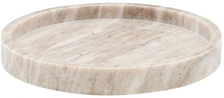Meraki - Marmurinis padėklas Ø 25 cm - Smėlio spalvos (312530012)