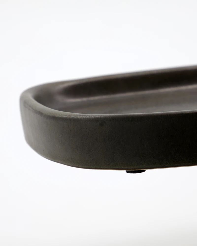Meraki - Padėklas - Tamsiai pilkas - I: 24,5 cm, P: 16,5 cm, A: 3 cm