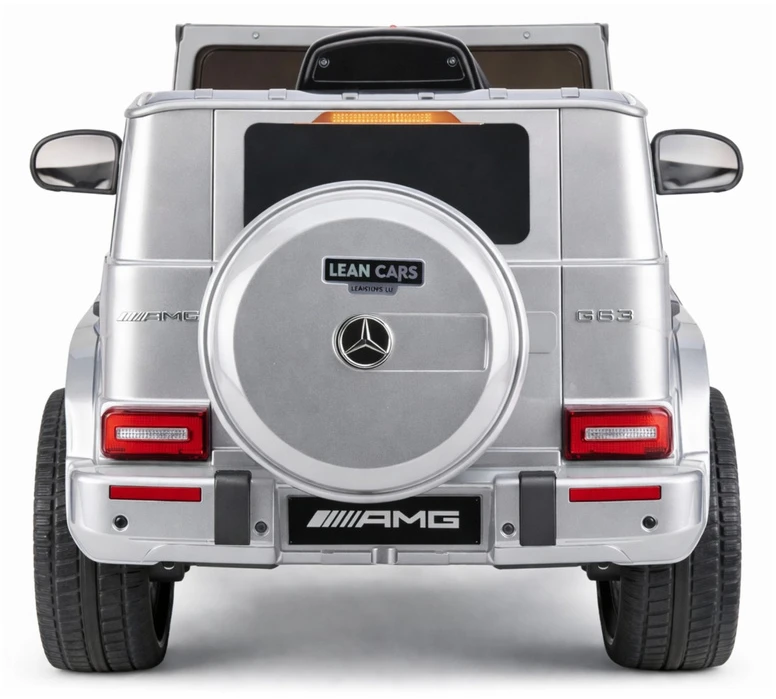 Lean Cars Vaikiškas elektrinis automobilis Mercedes AMG G 63 sidabrinis