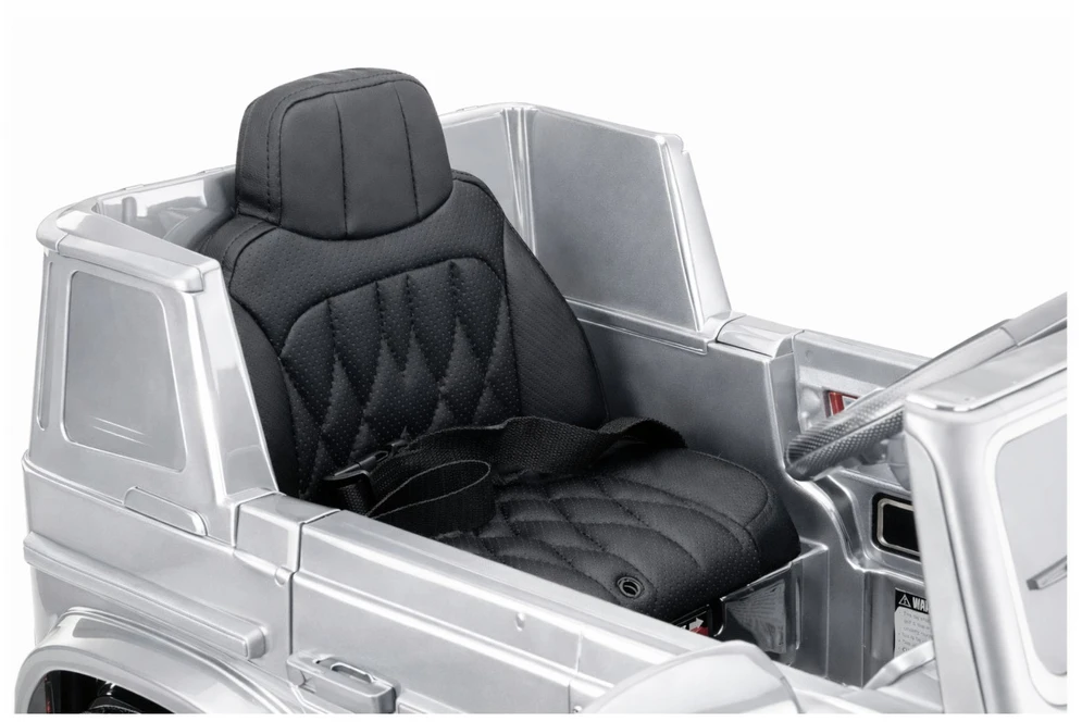 Lean Cars Vaikiškas elektrinis automobilis Mercedes AMG G 63 sidabrinis