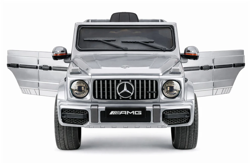 Lean Cars Vaikiškas elektrinis automobilis Mercedes AMG G 63 sidabrinis