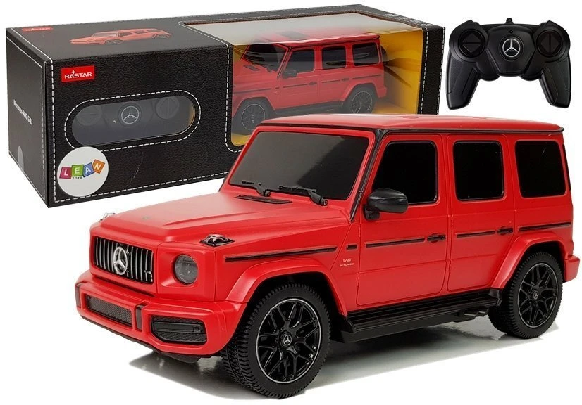 Rastar Lean toys Automobilis Mercedes AMG G63 Remote Controlled R/C 1:24 Raudona 2.4 G