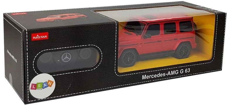 Rastar Lean toys Automobilis Mercedes AMG G63 Remote Controlled R/C 1:24 Raudona 2.4 G