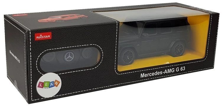 Rastar Nuotoliniu būdu valdomas Mercedes AMG G63 1:24 modelis, juodas